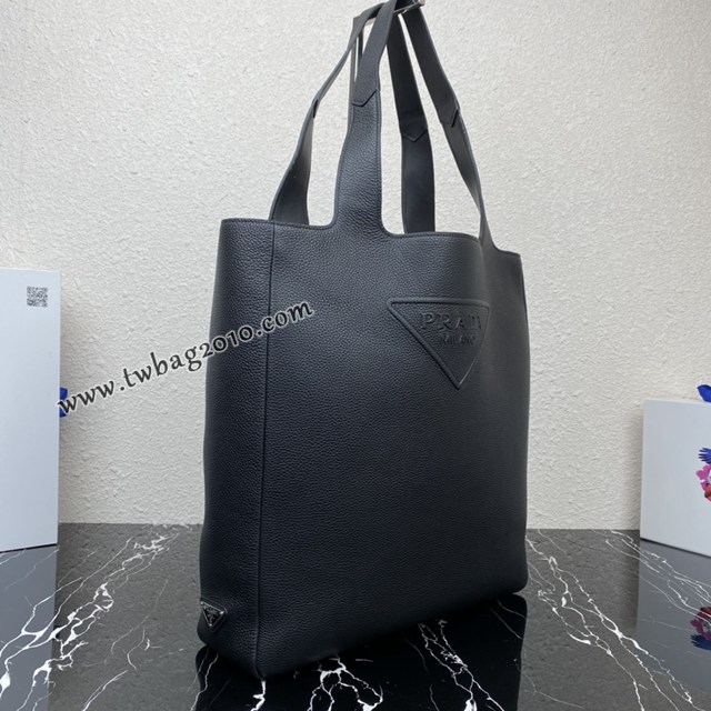 Prada專櫃新款托特包 2VG092 普拉達男士黑色皮革tote手袋手提包 csp1724